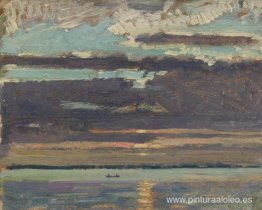 Puesta de sol, lago Simcoe Puesta de sol, lago Simcoe