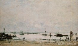 El puerto Portrieux durante la marea baja. El puerto Portrieux durante la marea baja.