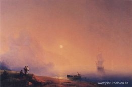 Tártaros de Crimea en la orilla del mar Tártaros de Crimea en la orilla del mar