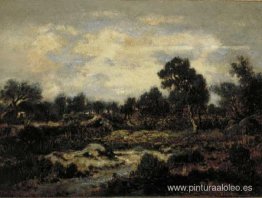 Paisaje de montaña cerca de Fontainebleau Paisaje de montaña cerca de Fontainebleau