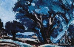 paisaje azul paisaje azul