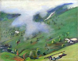 Vista del desfiladero desde el paso Pushkin Vista del desfiladero desde el paso Pushkin