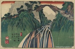 No.41 Vista lejana del puente Kanagawa cerca de la estación Noji No.41 Vista lejana del puente Kanagawa cerca de la estación Noji