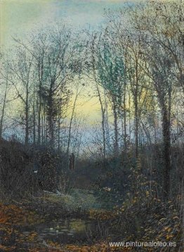 Valle boscoso, probablemente Bolton Woods Amantes en un bosque l Valle boscoso, probablemente Bolton Woods Amantes en un bosque l