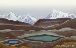 Kangchenjunga. Lagos de montaña. Kangchenjunga. Lagos de montaña.