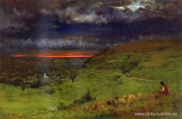 Atardecer en Étretat Atardecer en Étretat