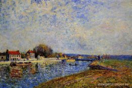 La presa, canal de Loing en Saint Mammes La presa, canal de Loing en Saint Mammes