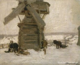 Invierno. El molino en la isla de Ker. Invierno. El molino en la isla de Ker.