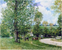 Pastos para vacas cerca de Louveciennes Pastos para vacas cerca de Louveciennes
