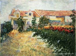 Casa con girasoles Casa con girasoles
