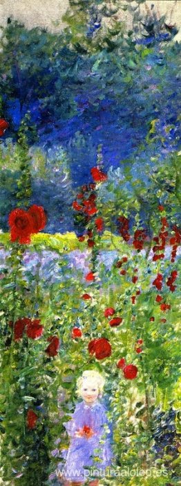 Niño en un Gerden, Giverny Niño en un Gerden, Giverny
