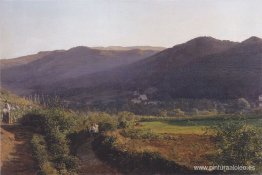 Paisaje de montaña con viñedo. Paisaje de montaña con viñedo.