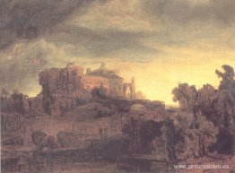 paisaje con un castillo paisaje con un castillo