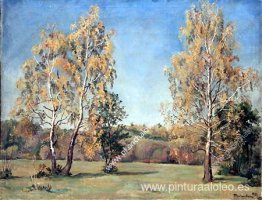 Otoño. Abedules. Otoño. Abedules.