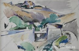 Gurzuf. El camino en las montañas. Gurzuf. El camino en las montañas.