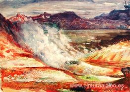 Monte Námafjall en el norte de Islandia Monte Námafjall en el norte de Islandia