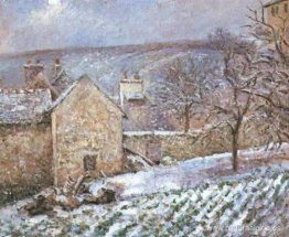Nieve en el Hermitage, Pontoise Nieve en el Hermitage, Pontoise