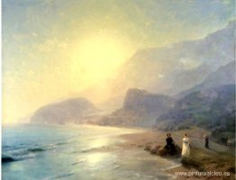 Pushkin y la condesa Raevskaya junto al mar cerca de Gurzuf y Pa Pushkin y la condesa Raevskaya junto al mar cerca de Gurzuf y Pa