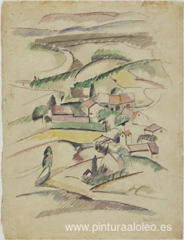 Casas en un valle Casas en un valle