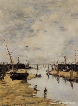 Trouville. La marea baja del embarcadero. Trouville. La marea baja del embarcadero.