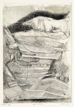 Viñedos llamados En Noche - paisaje cerca de Aigle en el cantón Viñedos llamados En Noche - paisaje cerca de Aigle en el cantón