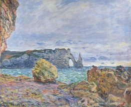 Etretat, la playa y la Porte d'Aval Etretat, la playa y la Porte d'Aval