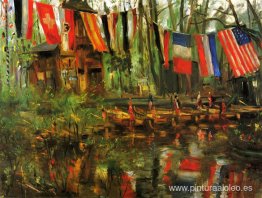 El nuevo estanque en el Tiergarten, Berlín El nuevo estanque en el Tiergarten, Berlín