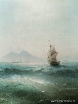 La Bahía de Nápoles. Vista del Vesubio La Bahía de Nápoles. Vista del Vesubio