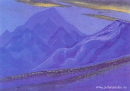 Ladakh. Nubes doradas sobre montañas azules. Ladakh. Nubes doradas sobre montañas azules.