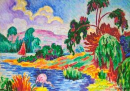 Le Flamant rose et le voilier Le Flamant rose et le voilier