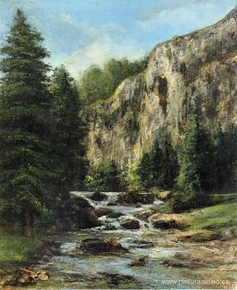 Estudio para paisaje con cascada. Estudio para paisaje con cascada.