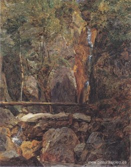 Desierto de Rettenbach cerca de Ischl (La cascada Hohenzollern e Desierto de Rettenbach cerca de Ischl (La cascada Hohenzollern e