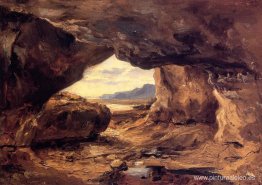 La cueva en un acantilado cerca de Granville La cueva en un acantilado cerca de Granville