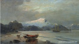 Bahía con barcos Bahía con barcos