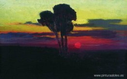 Atardecer con arboles Atardecer con arboles
