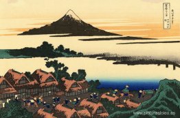 Amanecer en Isawa en la provincia de Kai Amanecer en Isawa en la provincia de Kai