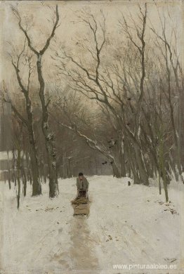 Invierno en los bosques de Scheveningse Invierno en los bosques de Scheveningse