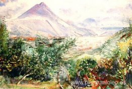 Monte Strútur y glaciar Eiríksjökull, oeste de Islandia Monte Strútur y glaciar Eiríksjökull, oeste de Islandia