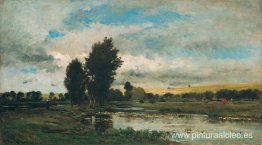 Escena del río francés Escena del río francés