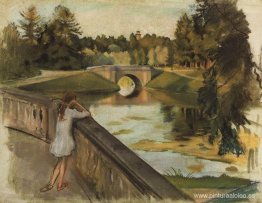 El puente de Gatchina (estanque Karpin) El puente de Gatchina (estanque Karpin)