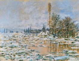 Ruptura del hielo, Lavacourt, clima gris Ruptura del hielo, Lavacourt, clima gris