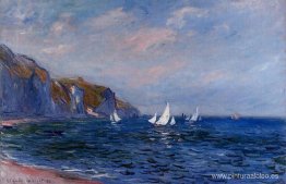 Acantilados y veleros en Pourville Acantilados y veleros en Pourville