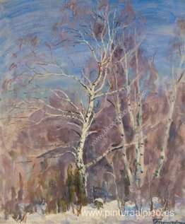 Abedules en la nieve Abedules en la nieve