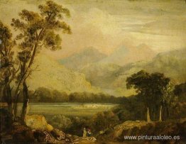 paisaje con un río paisaje con un río