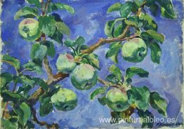 Manzanas contra el cielo azul Manzanas contra el cielo azul