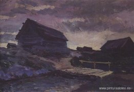 Paisaje con cabañas Paisaje con cabañas