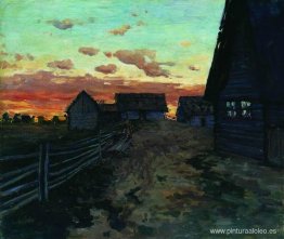 Cabañas después del atardecer Cabañas después del atardecer