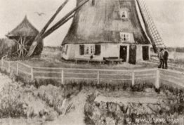 Parte inferior del molino de viento De Laakmolen Parte inferior del molino de viento De Laakmolen
