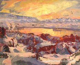 Sol de invierno en Hafnarfjörður Sol de invierno en Hafnarfjörður