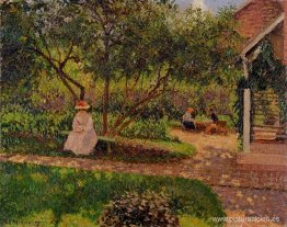 Rincón del jardín en Eragny Rincón del jardín en Eragny
